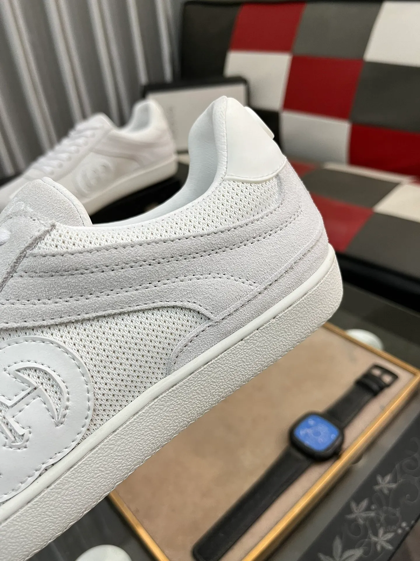 Men's shoes💰380⌚️⌚️[GUCCI] Gucci men's casual shoes are absolutely popular🔥The ultimate matching item for trendy men! The charm of super texture is irresistible, the main recommendation, the flower leather color is bright! The upper is made of high-quality cowhide + brand printed fabric, sheepskin feet, wear-resistant rubber sole, noble and elegant! Extremely comfortable🎁🎁You can be as handsome as you want💪 38-447️⃣colors available